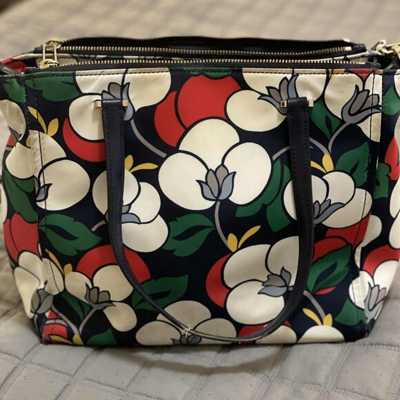 Kate Spade Floral Shoulder Bag - Red, Green, Blue, White - Picture 7 of 8